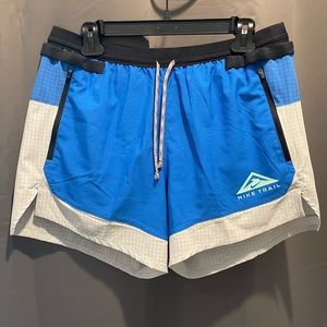 Nike trail running shorts, medium, 5”